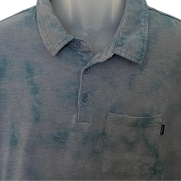 RIP CURL Surf Blue Grey Pocket Polo Shirt Men XL - Picture 2 of 5